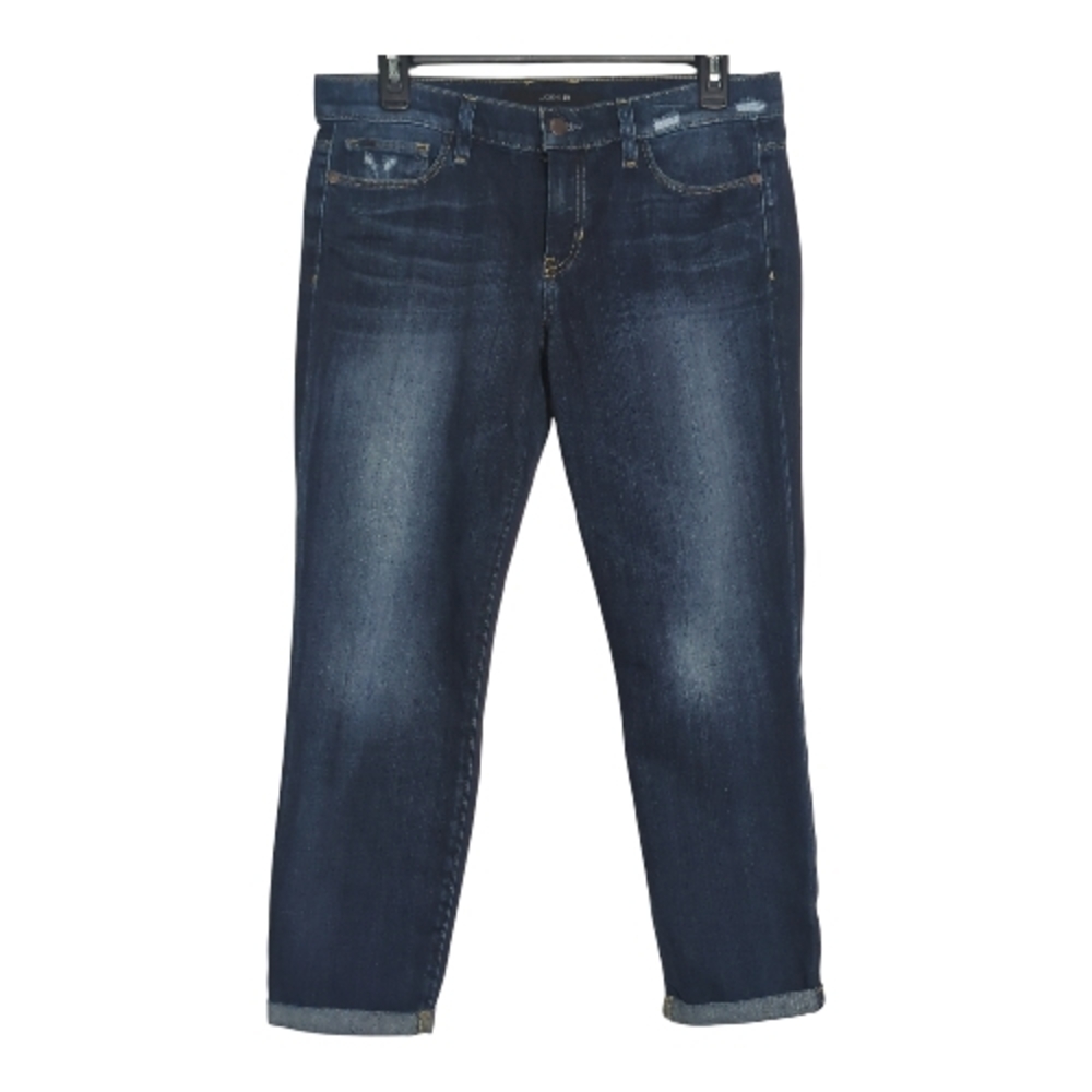 Joe's Jeans 28 Waist Dark Wash Cropped Straight Leg Jeans Coastal Casual Preppy